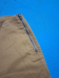 Classic Brown Zipper Pants