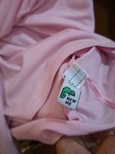 Pink Tie-Front Crop Top
