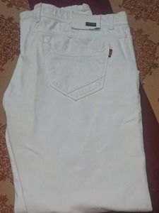 Men's White Casual Pants