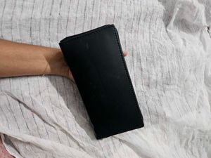 Chic Black Quilted Heart Wallet
