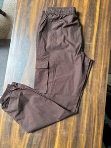 Brown Cargo Joggers