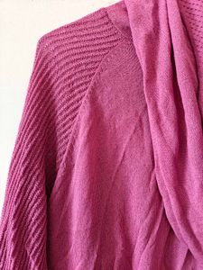 pink fleece hoodie with zip