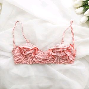 Cute Coquette Frill Balcony Bralette
