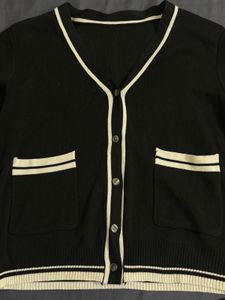 Black &amp; White Cardigan