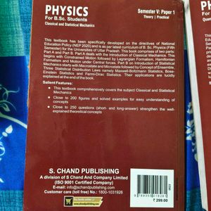 Physics for B.Sc. Students Books