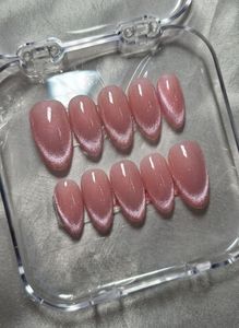 GRAB FAST Press-On FRENCH Cat Eye Nails