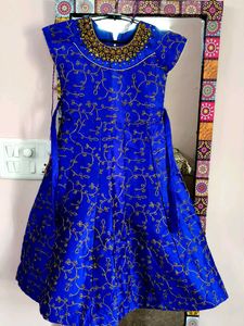 Beautiful Full  Embroidery work Girls Dress