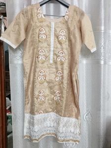 Elegant Embroidered  Suit (Kurti And Dupata)