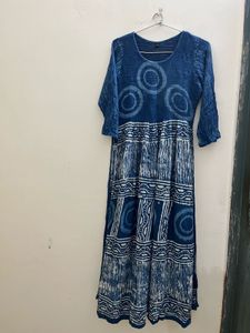 Blue Indigo Maxi Dress