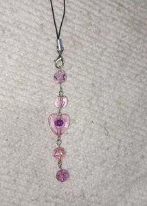 Y2K heart phone charm