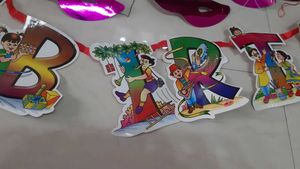 9 Party Masks &amp; 2 Birthday Banners