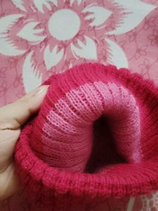 146.Handmade Floral Knit Beanie