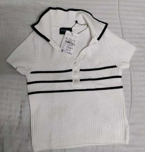 Westside Striped Polo Top