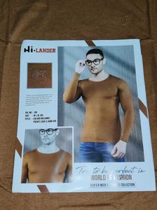 Men's Brown Long Sleeve T-Shirt