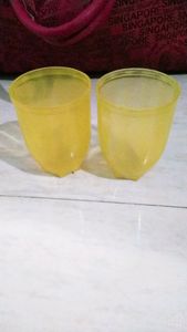Juice plastic glass