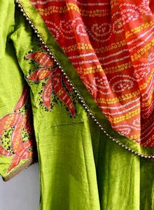 Patch Work Kurta with Dupatta