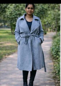 Stylish Gray Trench Coat