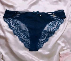 Navy Blue Lace Panties