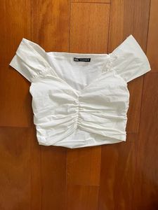 Chic Cream Off-Shoulder Top