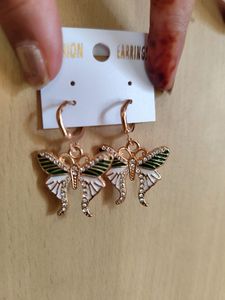 Korean Butterfly Studded Earrings