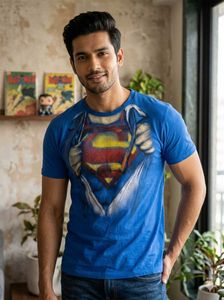 Superman "Man of Steel" Graphic T-Shirt