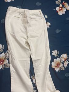 KRAUS Cream Wide Leg Pants