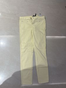 Yellow Cropped Trousers
