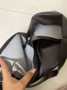 Chic Brown Faux Leather Hobo Bag