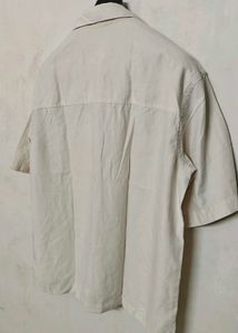 Men's Short Sleeve Linen Blend Shirt