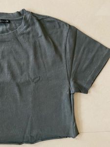 Zara Olive Crop Top