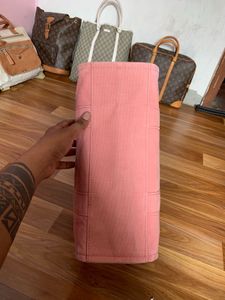 Marc Jacobs Large Canvas Tote Bag – Pink/Coral