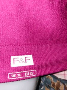 F&amp;F Premium Rani Pink Ribbed Seamless Bralette (Si