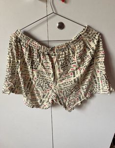 New Love &amp; Sleep Print Shorts