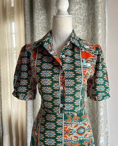 Boho Print Midi Dress