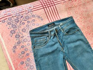 Light Wash Straight Leg Jeans