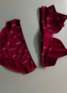 Red VOGUE Bra &amp; Panty Set