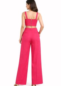 Pink Sleeveless Jumpsuit