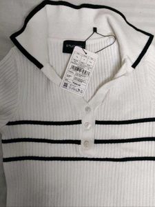 Westside Striped Polo Top