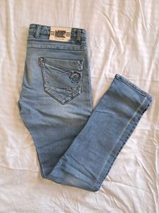 Men's Light Wash Slim Fit Jeans