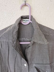 Classic Gingham Button-Up Shirt