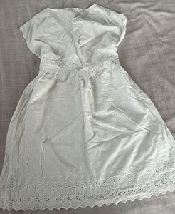 Chic White Embroidered Summer Dress