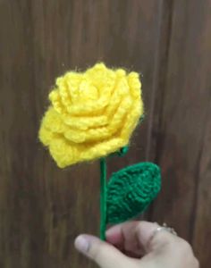 Handmade Crocheted Rose 🌹