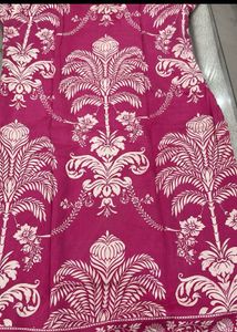 Beautiful Magenta Floral Kurta Set