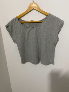 Gray Casual T-Shirt