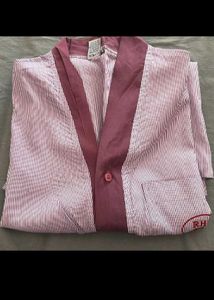 Pink Buttoned Robe