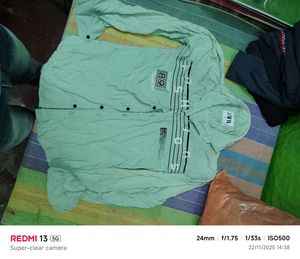 Zara Mint Green Graphic Print Shirt - L