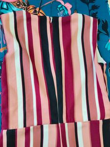 Striped Wide Leg Jumpsuit