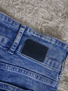 Womens Acid Wash Denim Shorts
