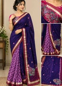 Beautiful Purple & Pink Saree