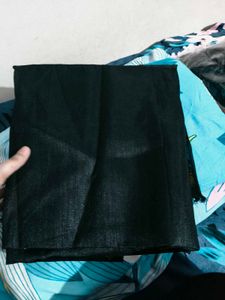 New black sequence saree with blouse piece 1meter